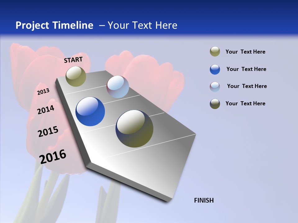 Farm Tulips Romance PowerPoint Template