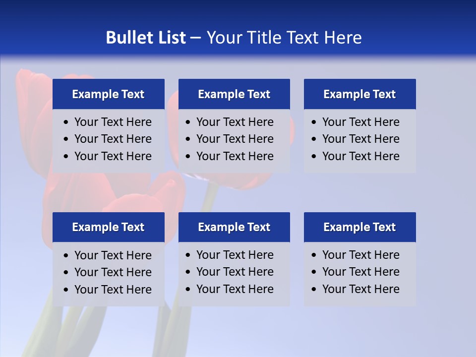 Farm Tulips Romance PowerPoint Template