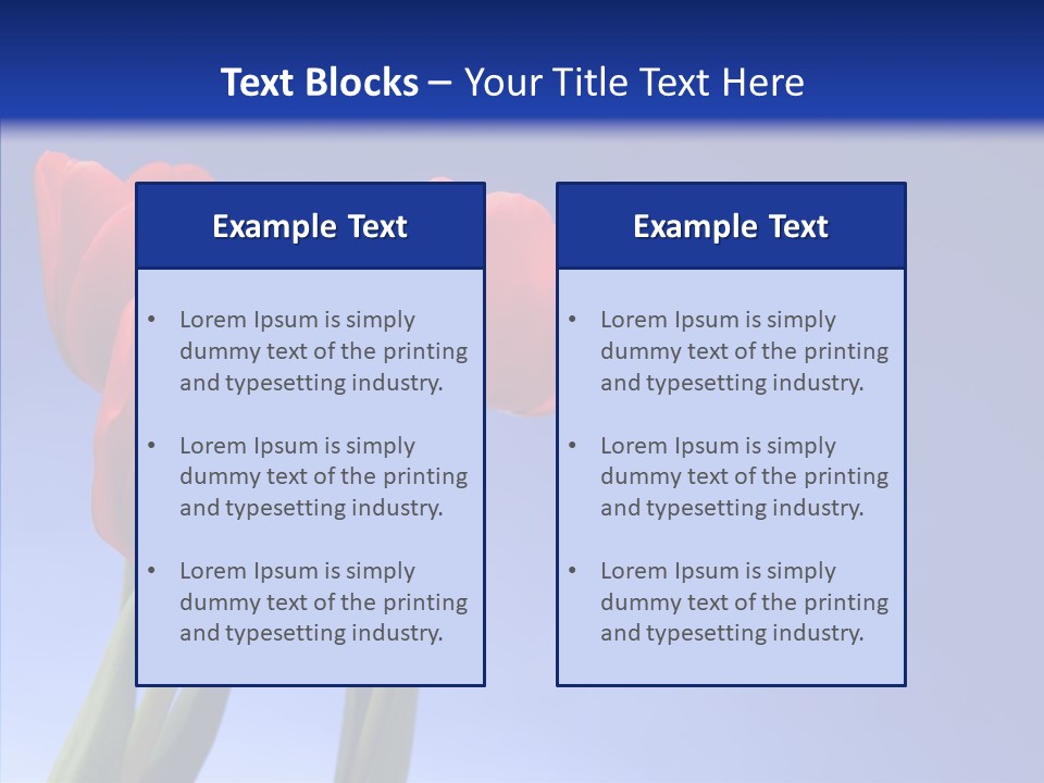 Farm Tulips Romance PowerPoint Template