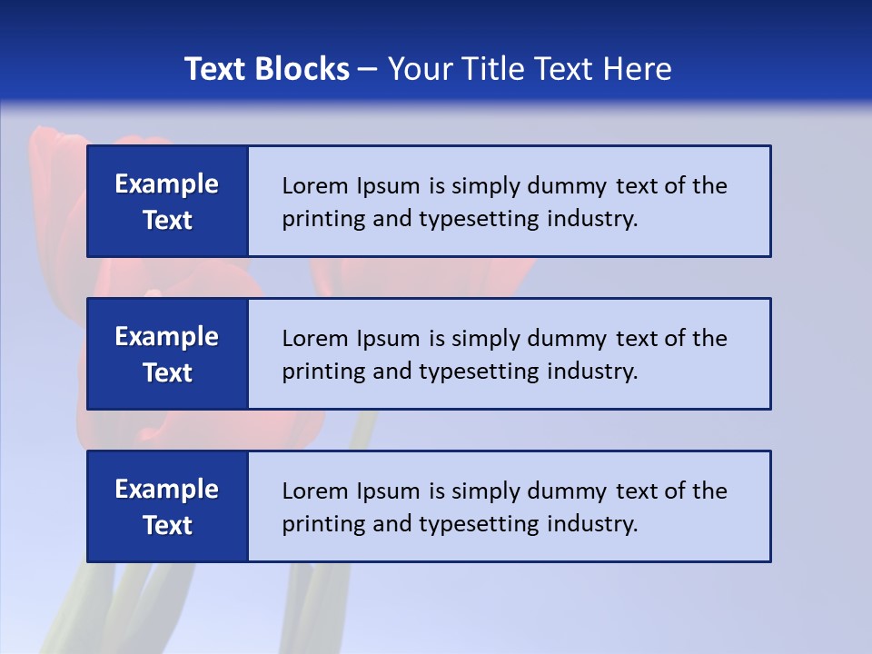 Farm Tulips Romance PowerPoint Template