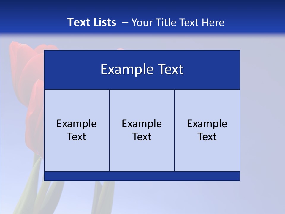 Farm Tulips Romance PowerPoint Template