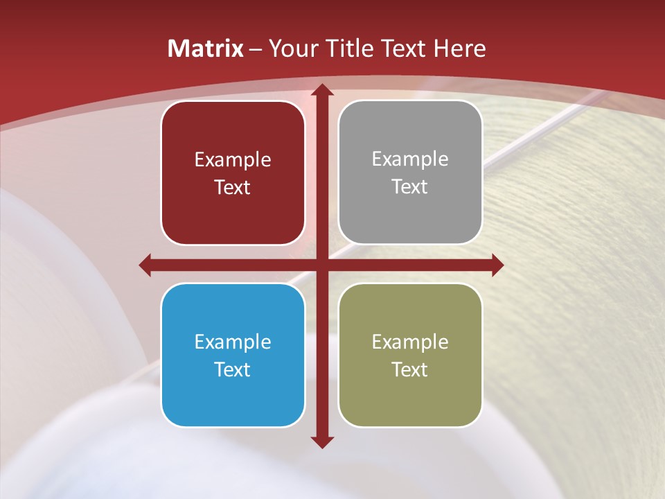 Yarn Fabric Abstract PowerPoint Template