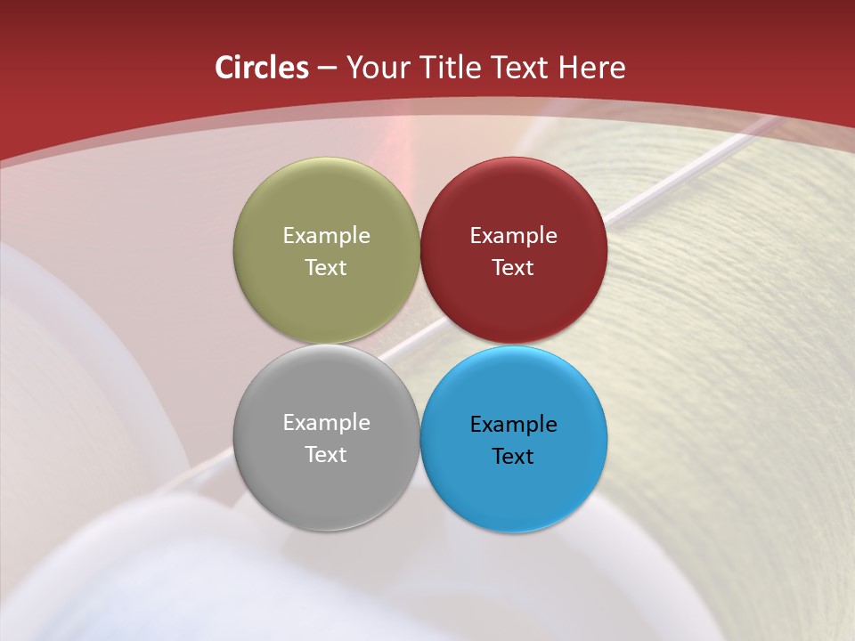 Yarn Fabric Abstract PowerPoint Template