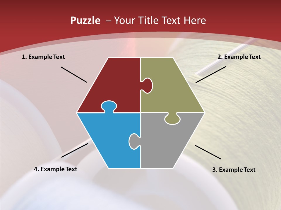 Yarn Fabric Abstract PowerPoint Template