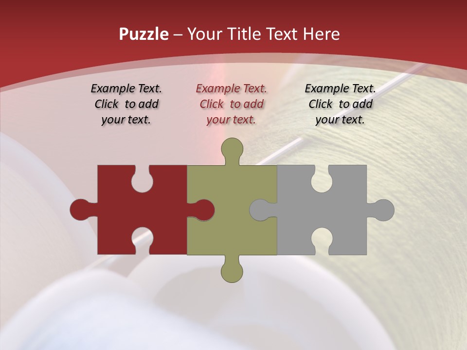 Yarn Fabric Abstract PowerPoint Template