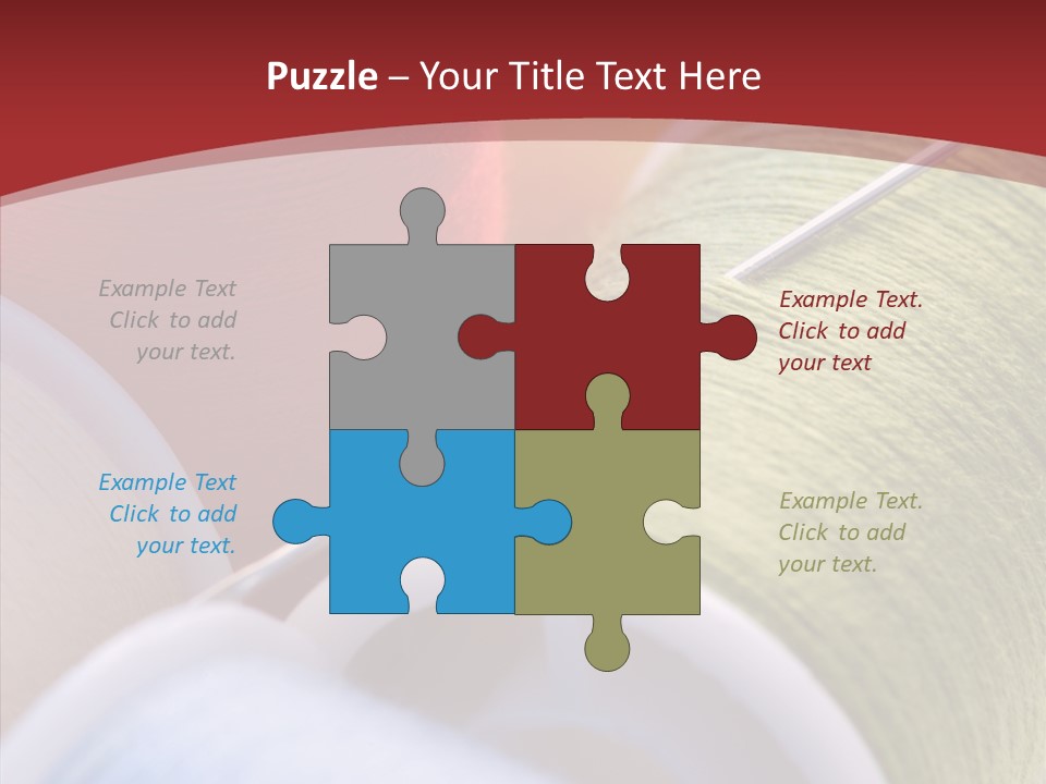 Yarn Fabric Abstract PowerPoint Template