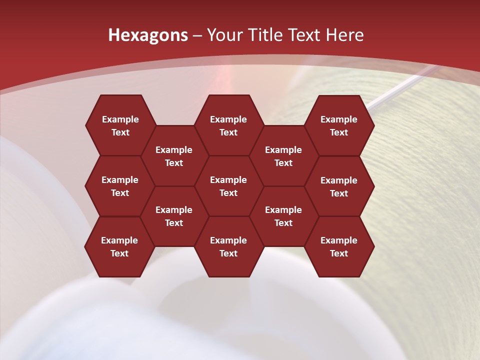 Yarn Fabric Abstract PowerPoint Template