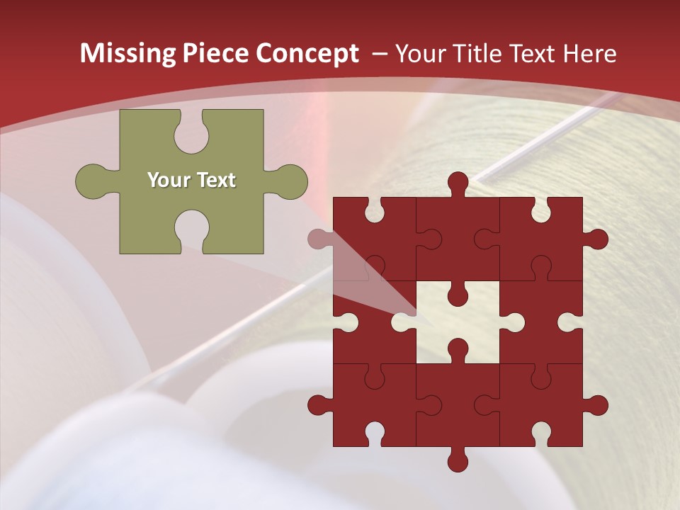 Yarn Fabric Abstract PowerPoint Template