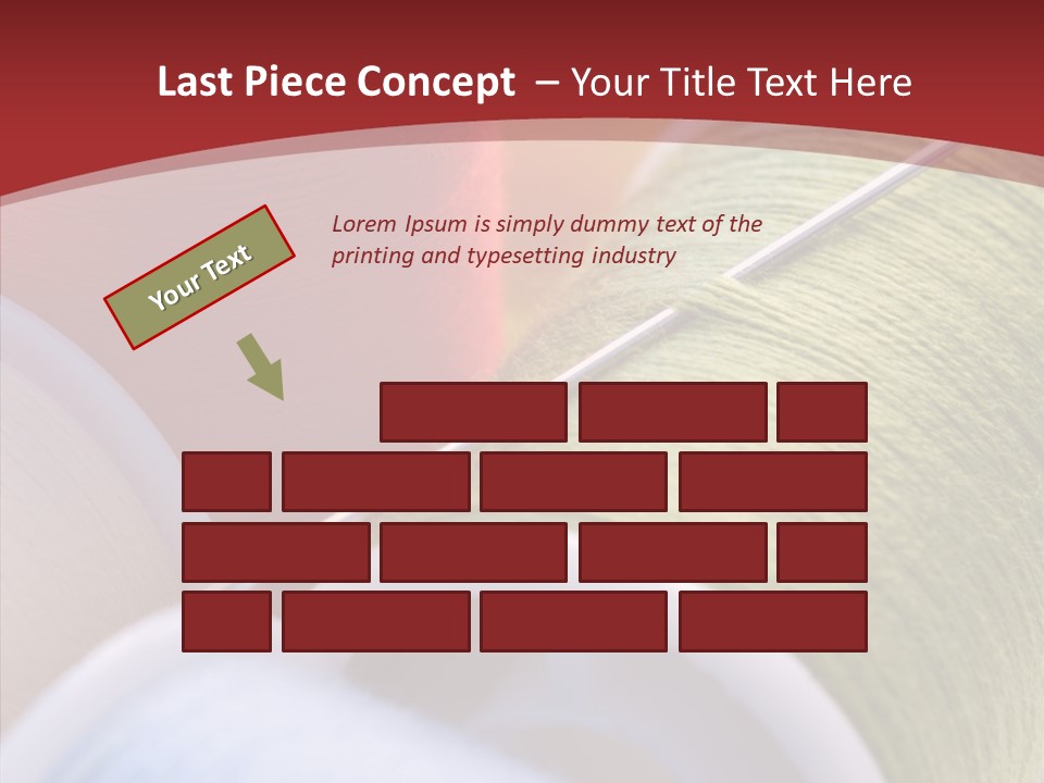 Yarn Fabric Abstract PowerPoint Template