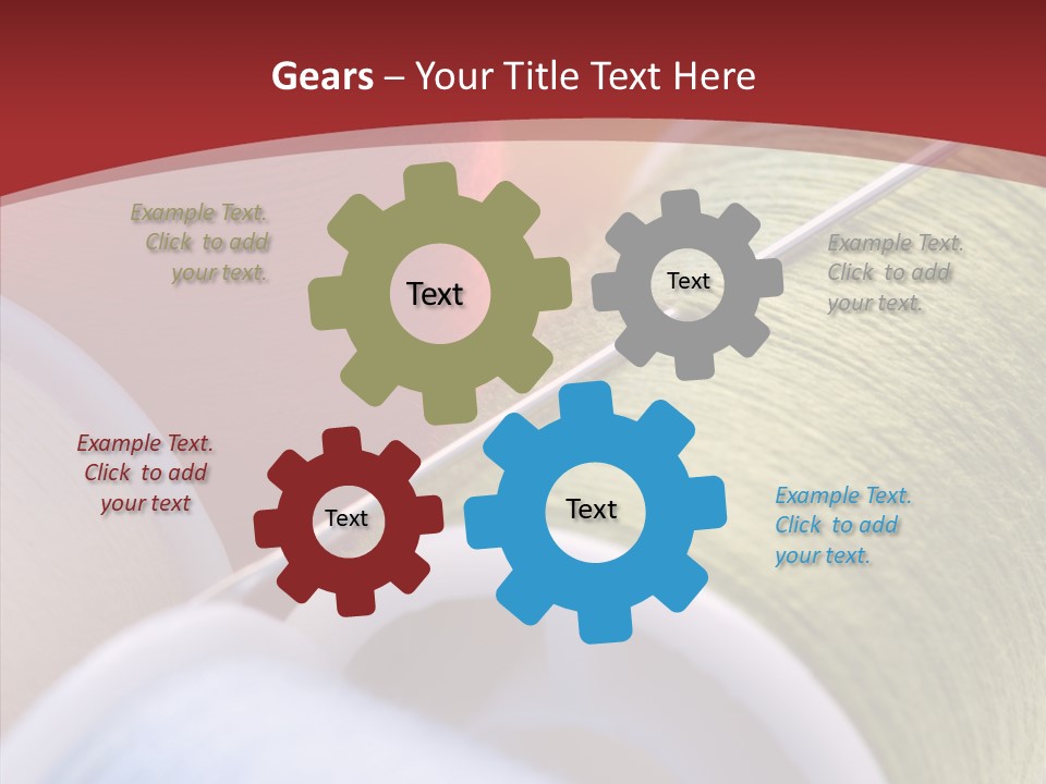 Yarn Fabric Abstract PowerPoint Template