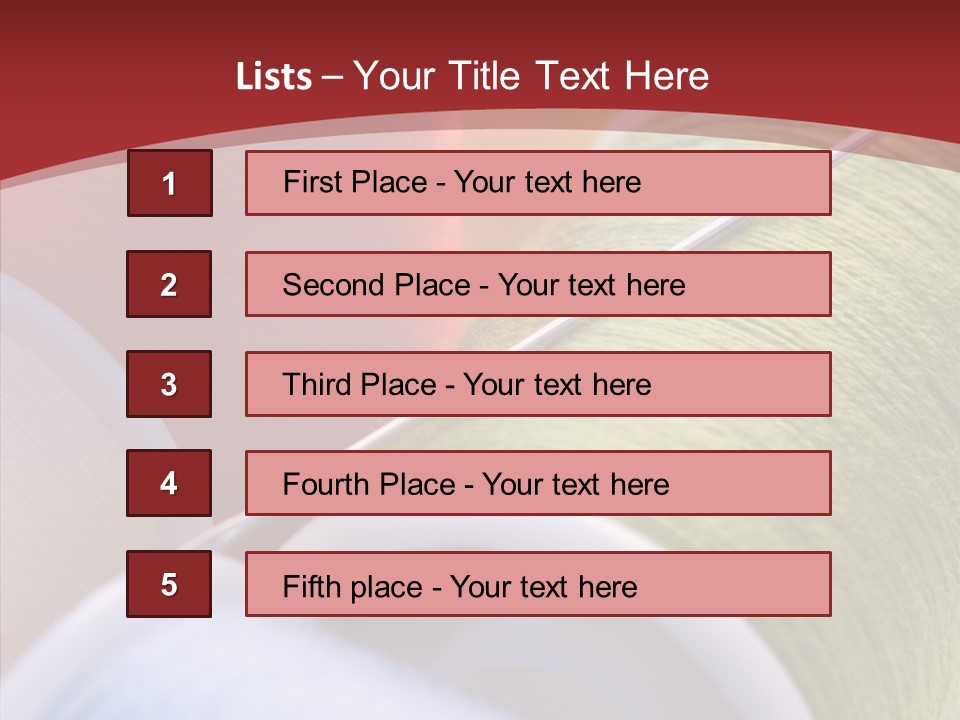 Yarn Fabric Abstract PowerPoint Template