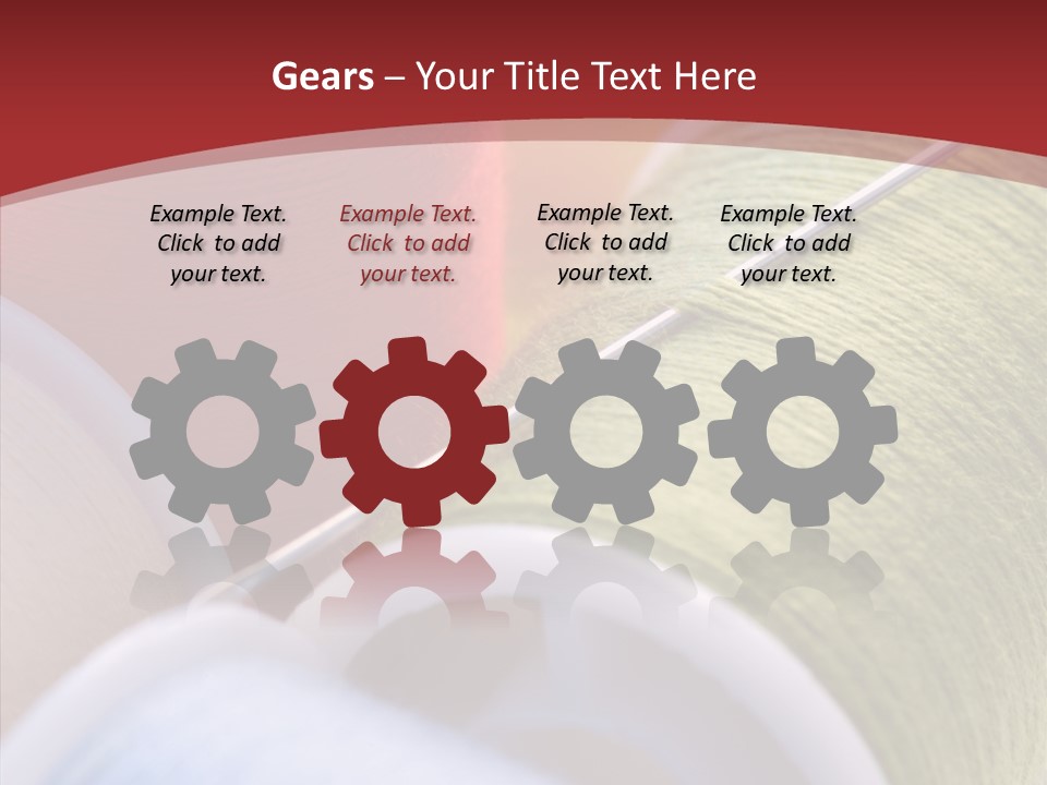 Yarn Fabric Abstract PowerPoint Template