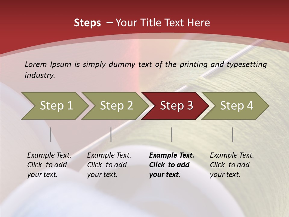 Yarn Fabric Abstract PowerPoint Template