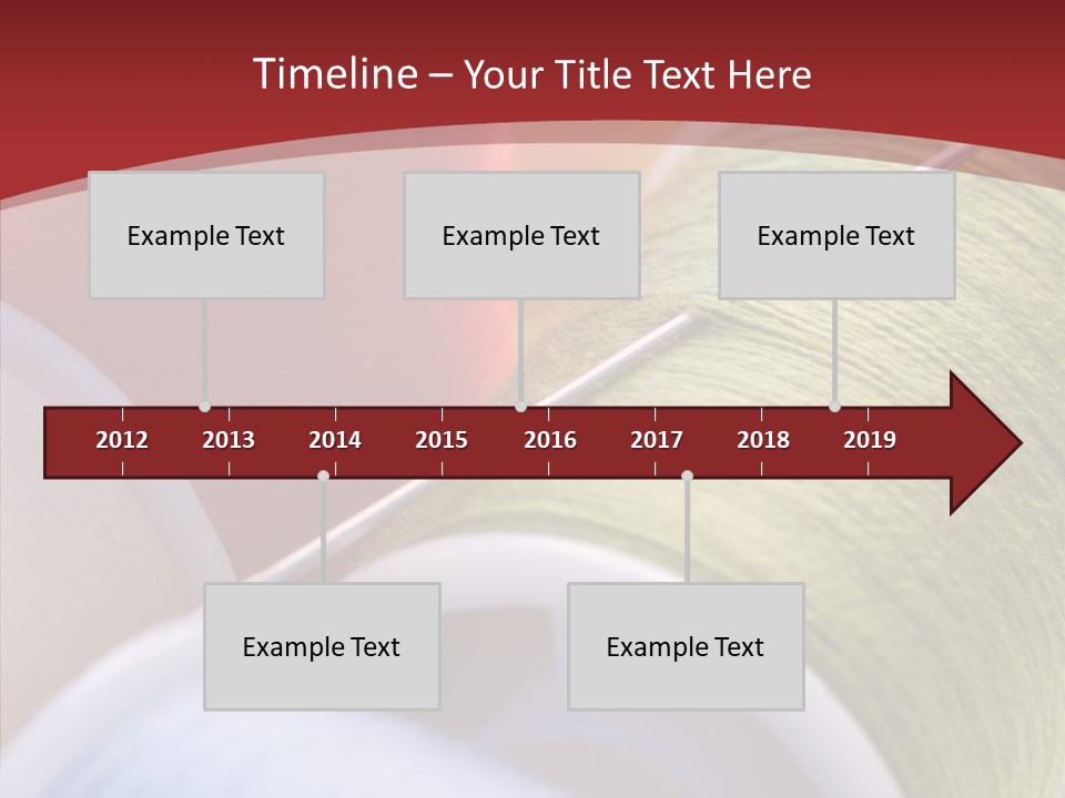Yarn Fabric Abstract PowerPoint Template