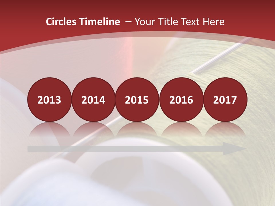 Yarn Fabric Abstract PowerPoint Template