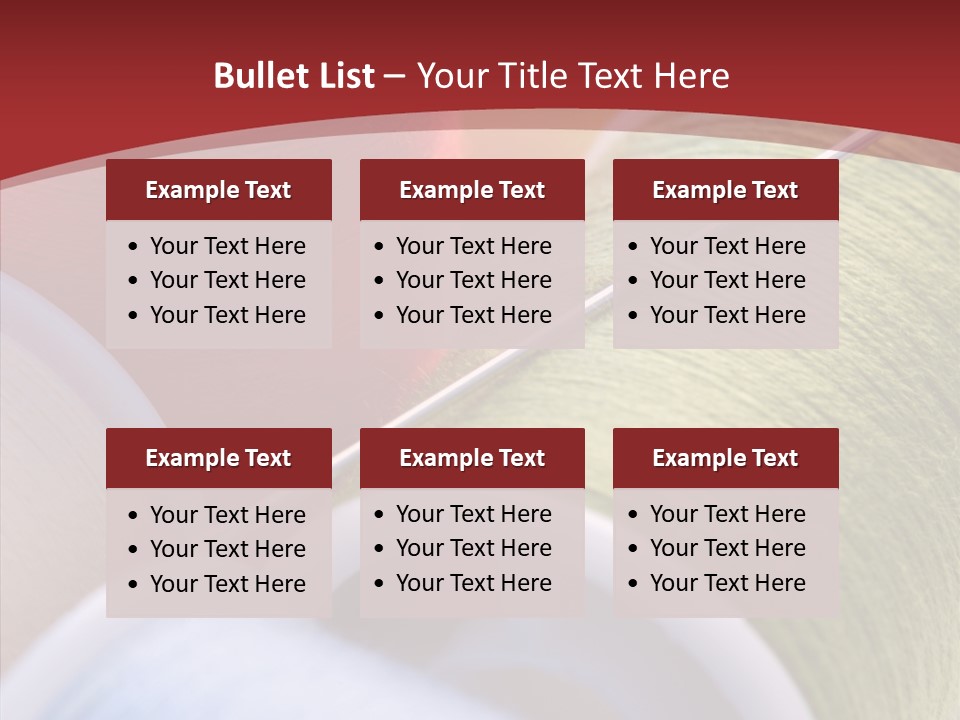 Yarn Fabric Abstract PowerPoint Template