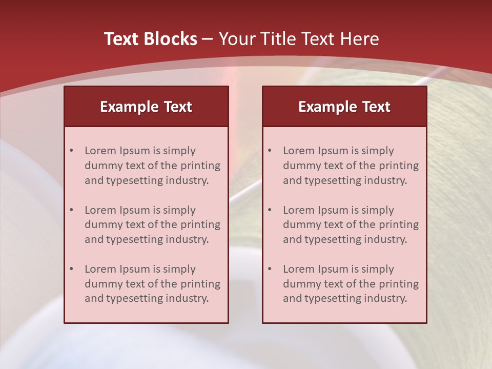 Yarn Fabric Abstract PowerPoint Template