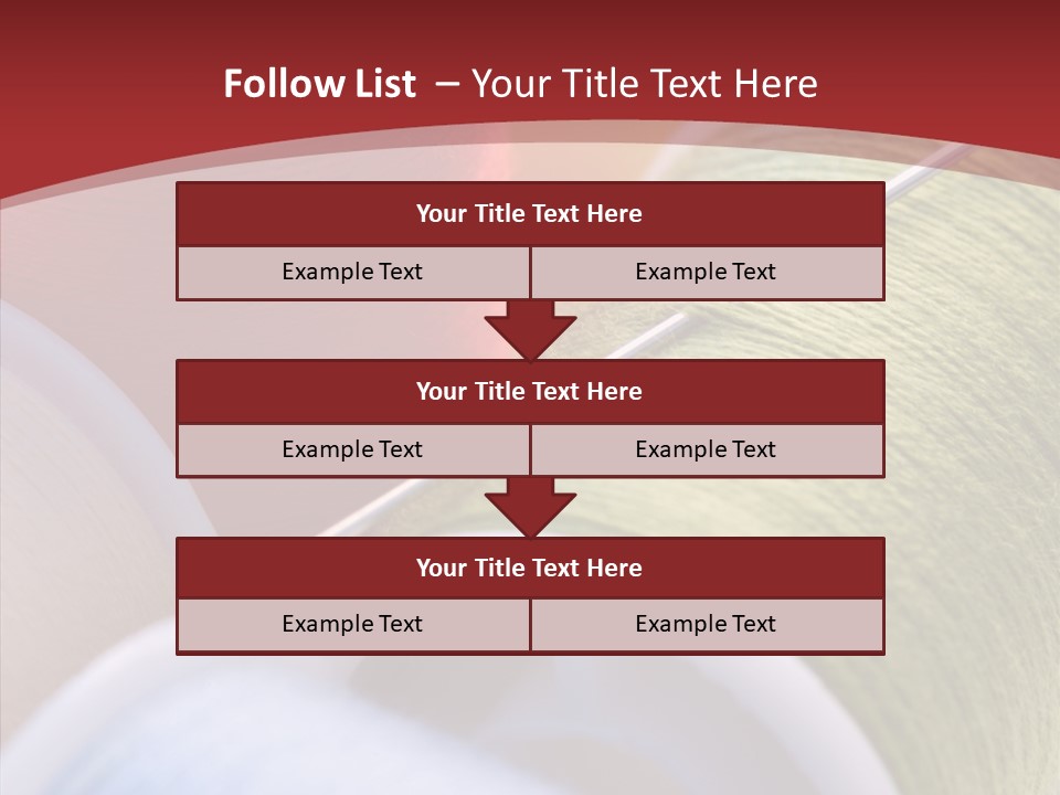Yarn Fabric Abstract PowerPoint Template