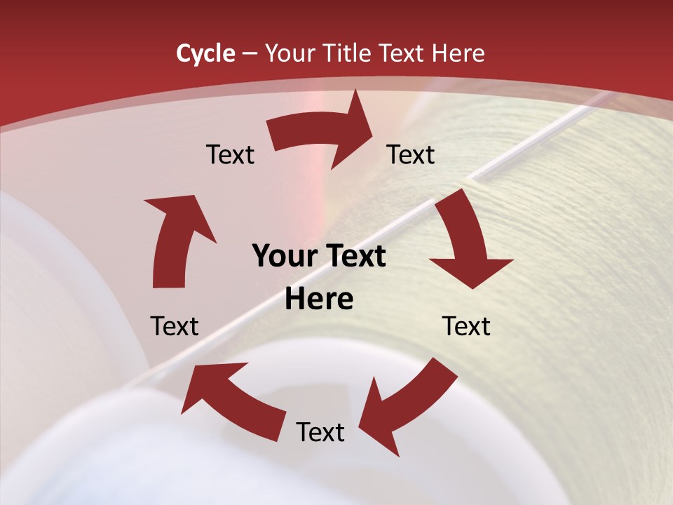 Yarn Fabric Abstract PowerPoint Template