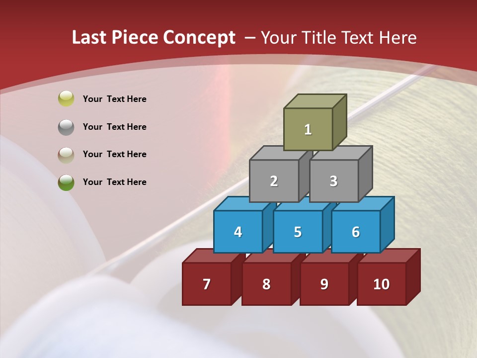 Yarn Fabric Abstract PowerPoint Template