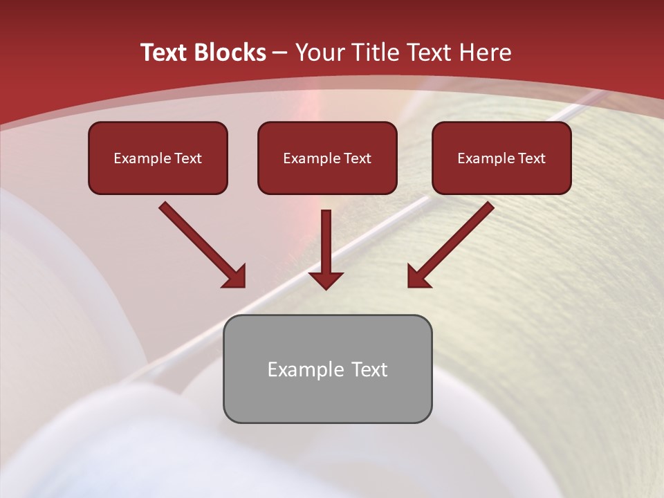 Yarn Fabric Abstract PowerPoint Template