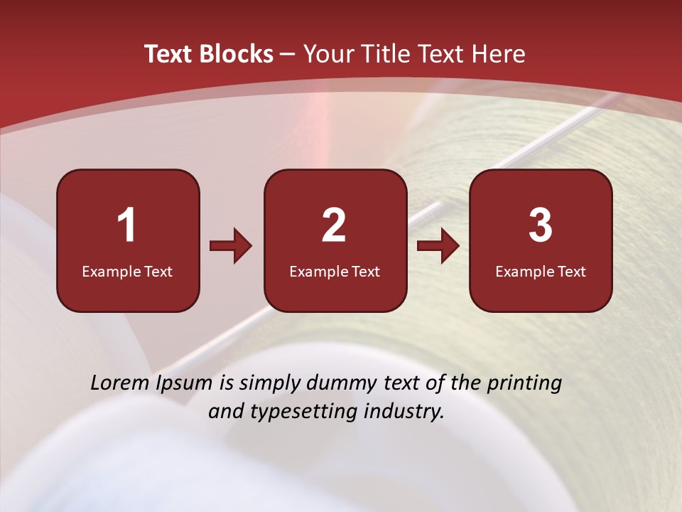 Yarn Fabric Abstract PowerPoint Template