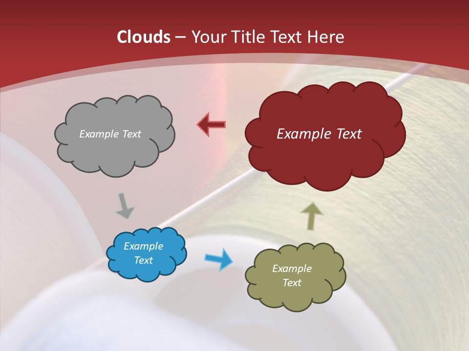 Yarn Fabric Abstract PowerPoint Template