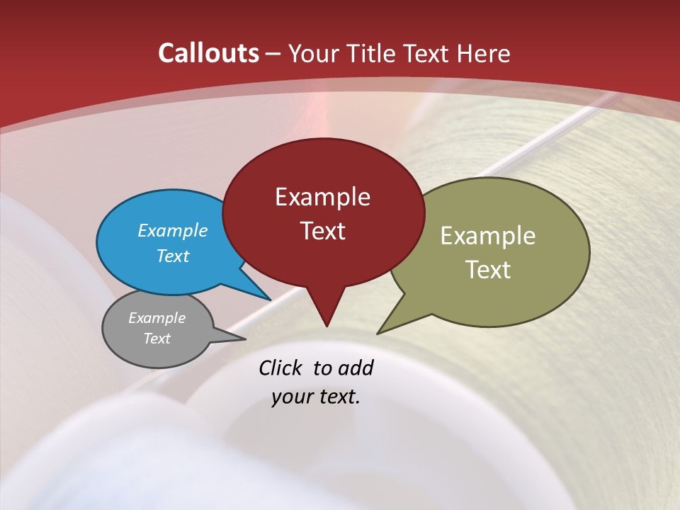 Yarn Fabric Abstract PowerPoint Template