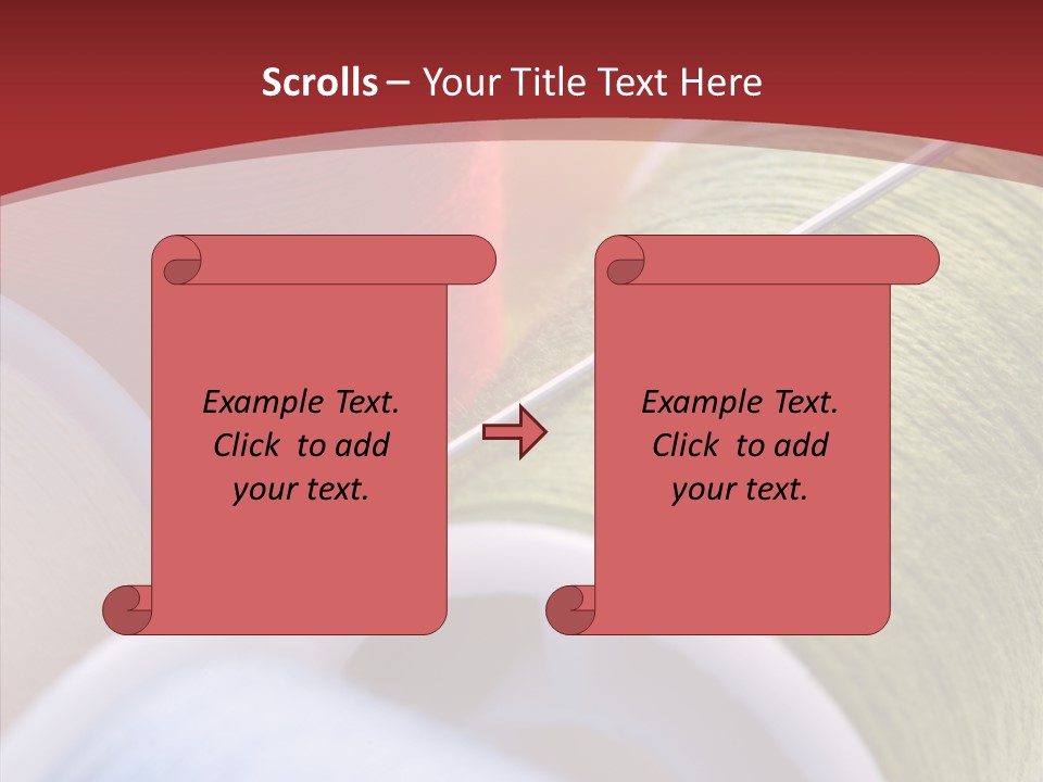 Yarn Fabric Abstract PowerPoint Template