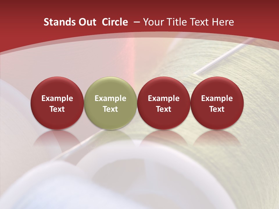 Yarn Fabric Abstract PowerPoint Template