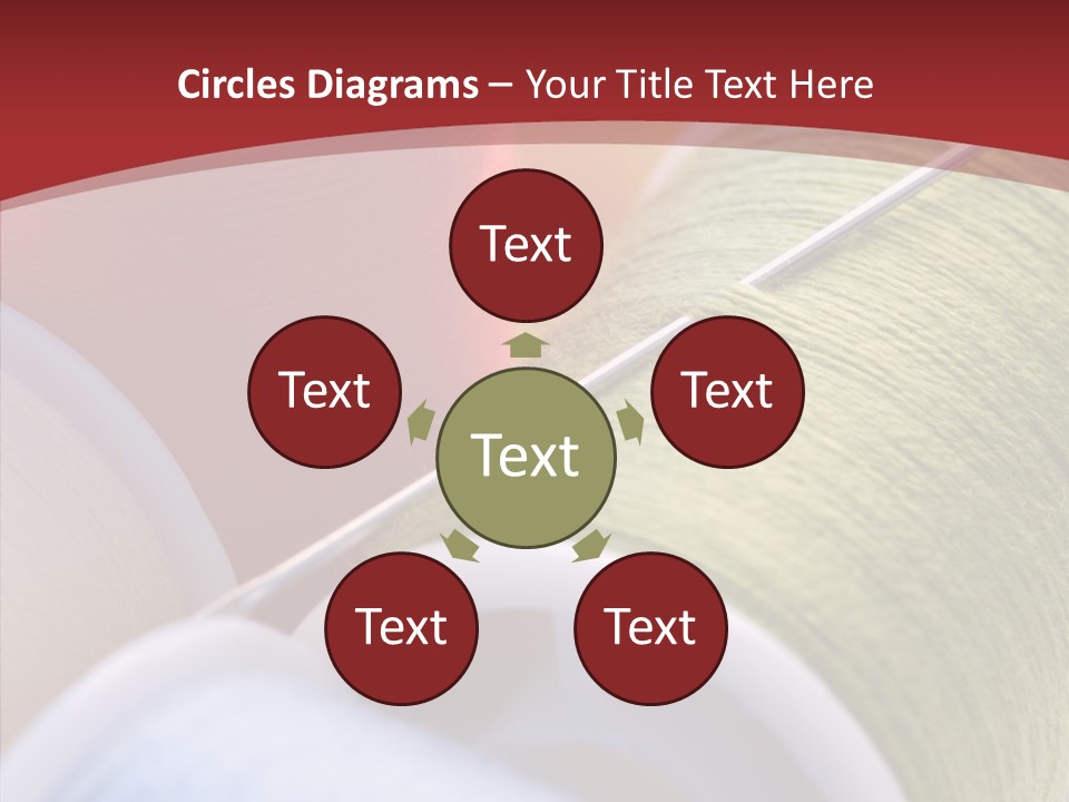 Yarn Fabric Abstract PowerPoint Template