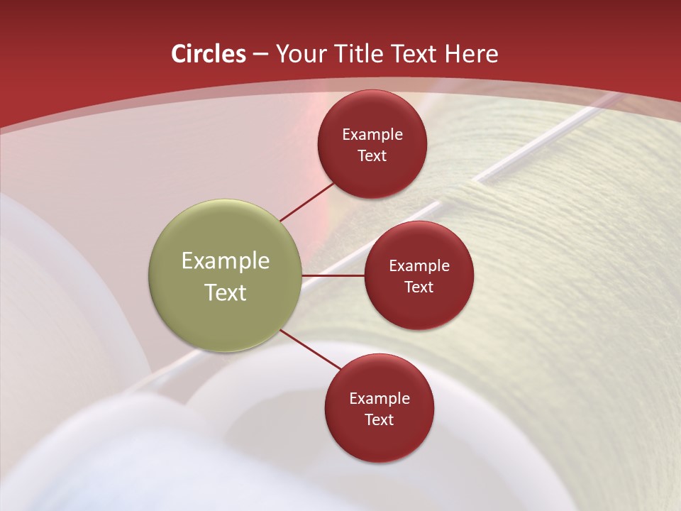 Yarn Fabric Abstract PowerPoint Template