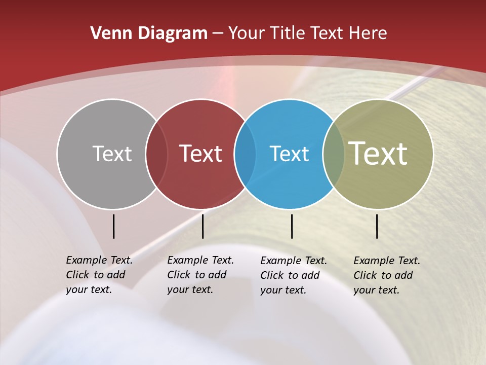 Yarn Fabric Abstract PowerPoint Template