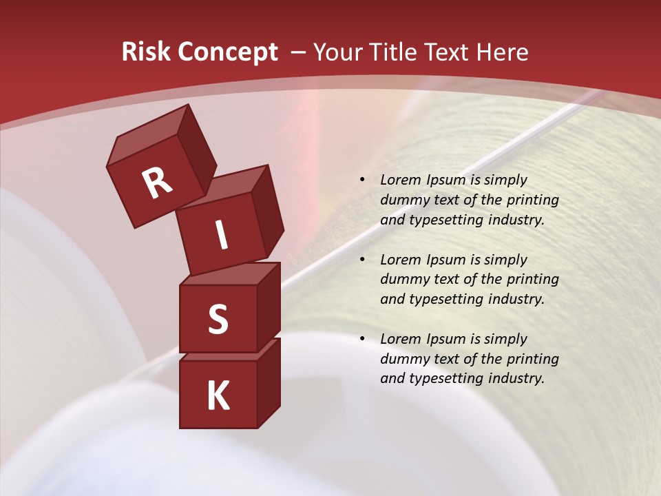 Yarn Fabric Abstract PowerPoint Template