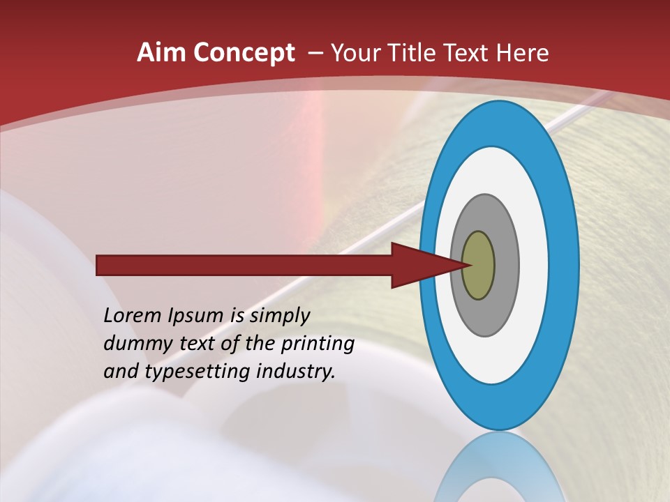 Yarn Fabric Abstract PowerPoint Template