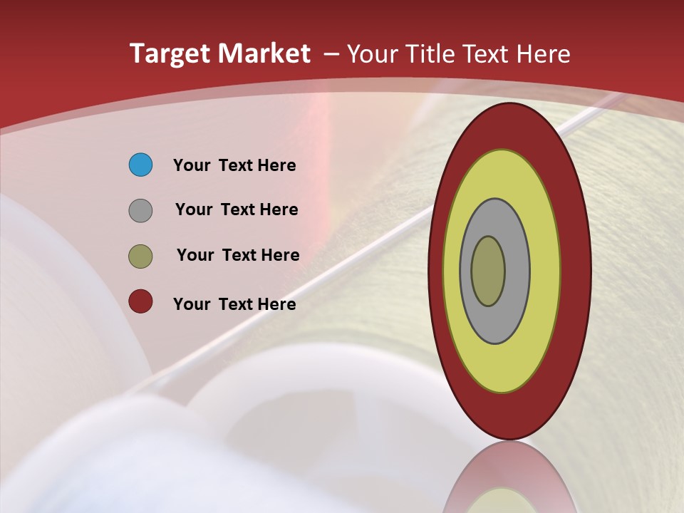 Yarn Fabric Abstract PowerPoint Template