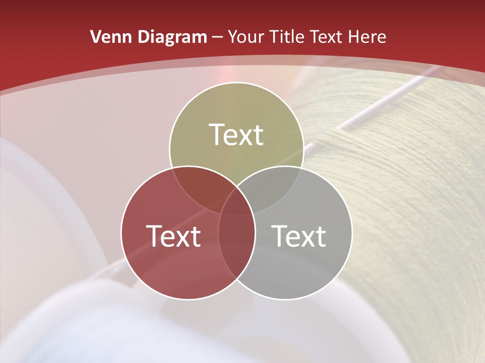 Yarn Fabric Abstract PowerPoint Template