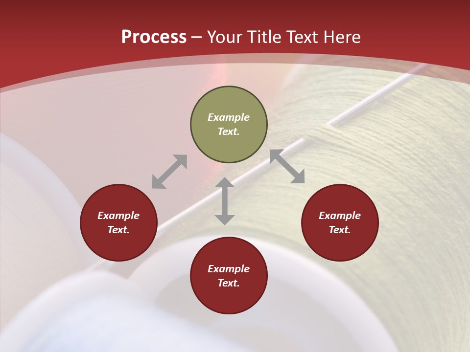 Yarn Fabric Abstract PowerPoint Template