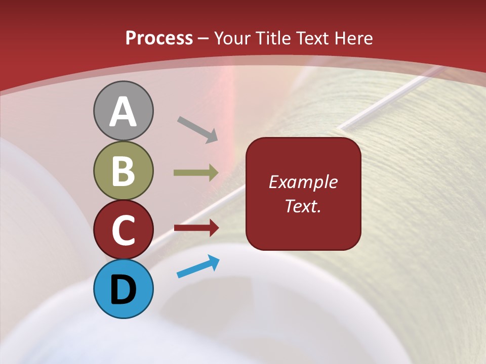 Yarn Fabric Abstract PowerPoint Template