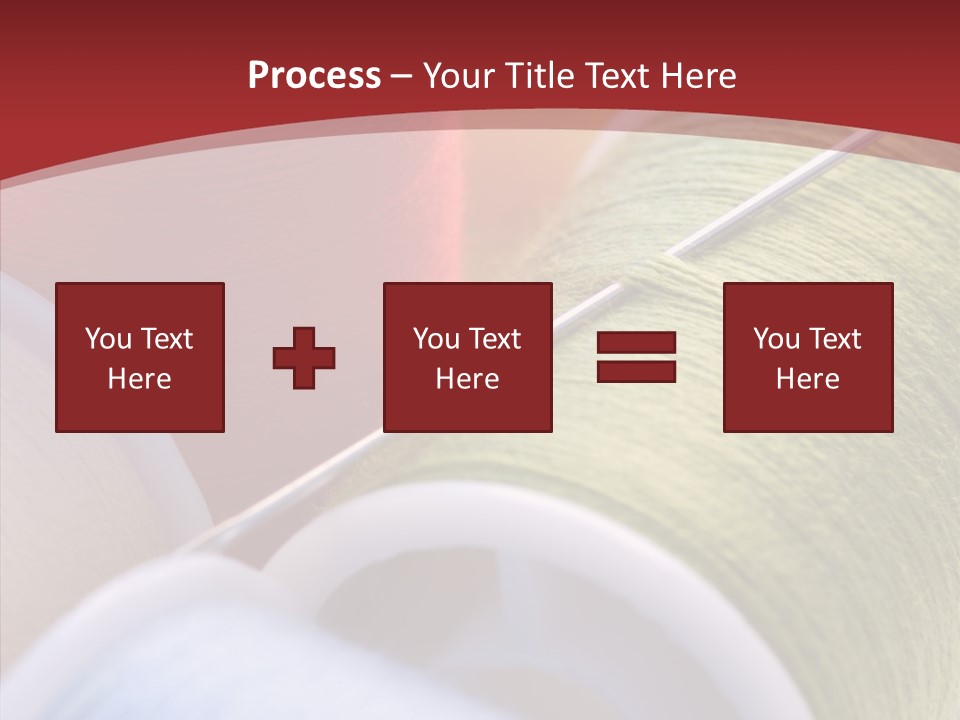 Yarn Fabric Abstract PowerPoint Template