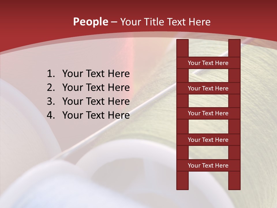 Yarn Fabric Abstract PowerPoint Template