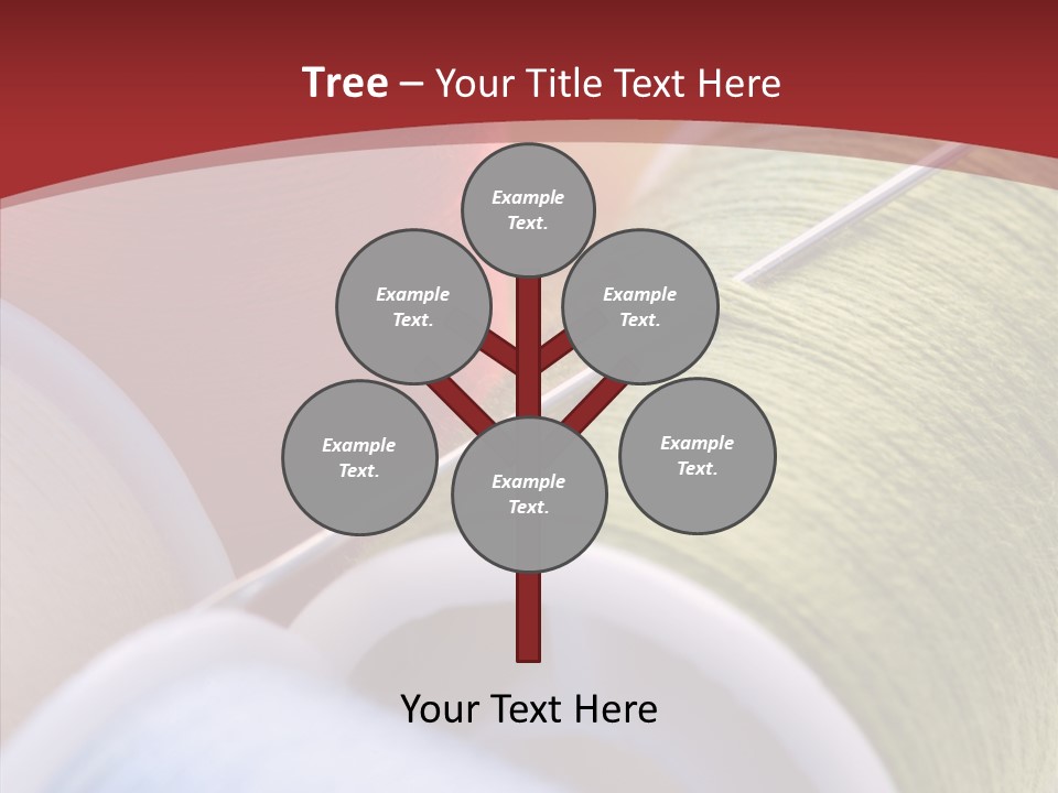 Yarn Fabric Abstract PowerPoint Template