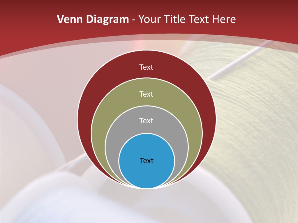 Yarn Fabric Abstract PowerPoint Template