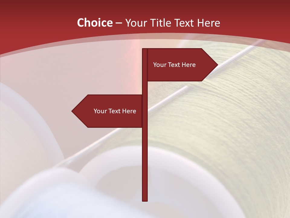 Yarn Fabric Abstract PowerPoint Template