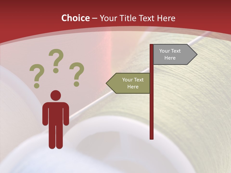 Yarn Fabric Abstract PowerPoint Template