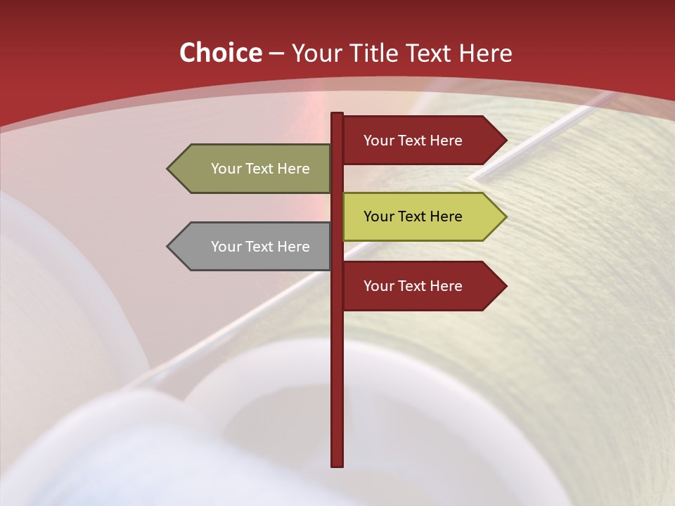 Yarn Fabric Abstract PowerPoint Template