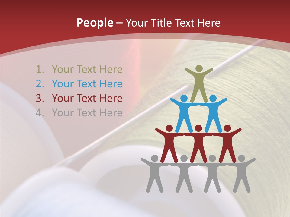 Yarn Fabric Abstract PowerPoint Template