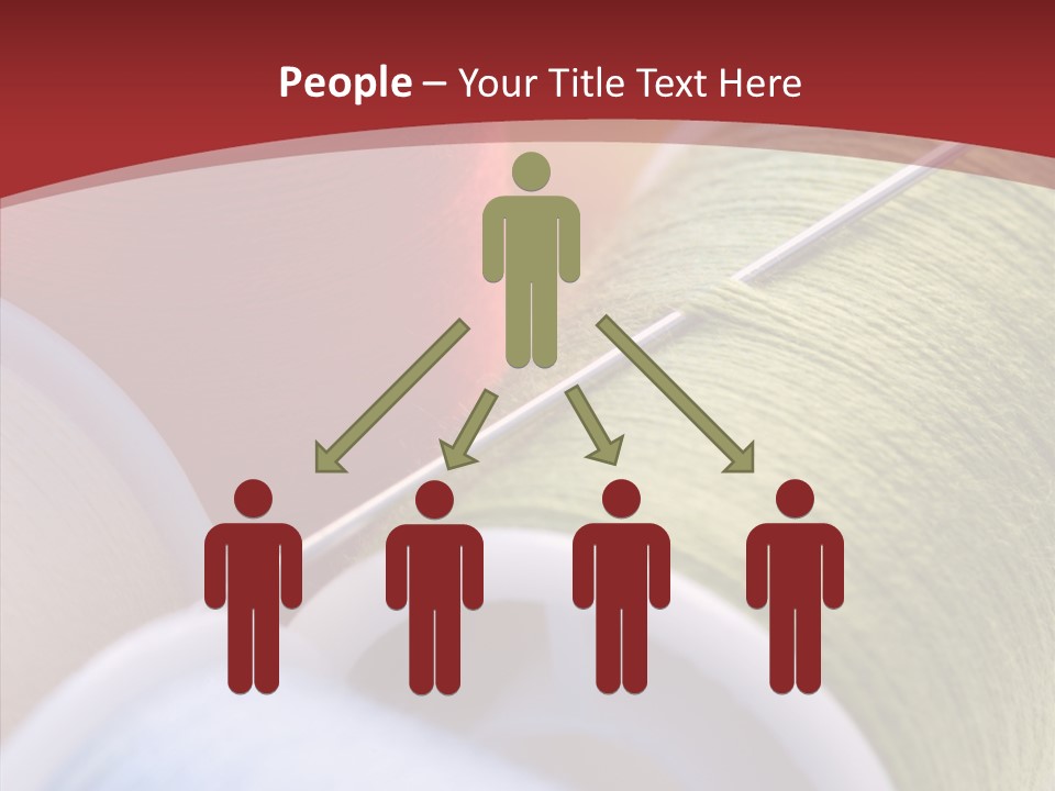 Yarn Fabric Abstract PowerPoint Template