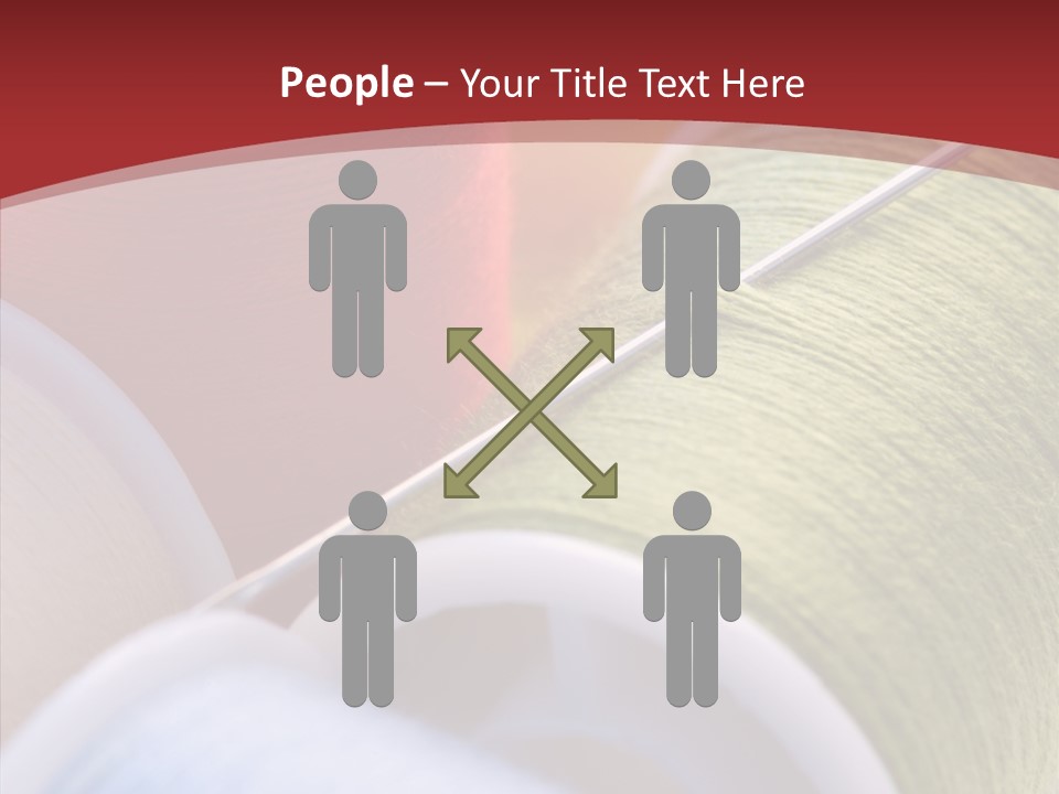 Yarn Fabric Abstract PowerPoint Template