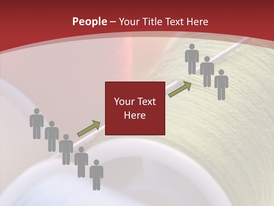 Yarn Fabric Abstract PowerPoint Template